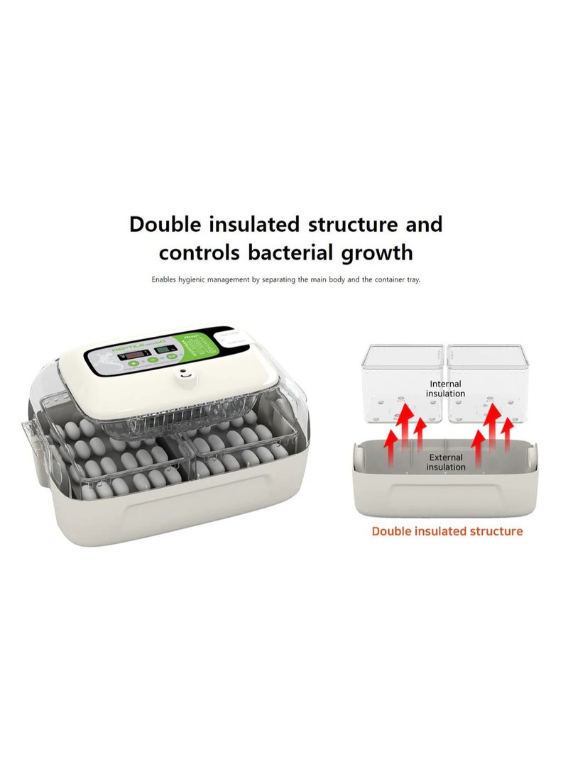 أر كوم حاضنة الزواحف Rcom REPTILE MAX 60، تحكم تلقائي بدرجة الحرارة، شاشة عرض رقمية، 58.4 × 94 × 50.8 سم، 2.8 كجم - Image 2